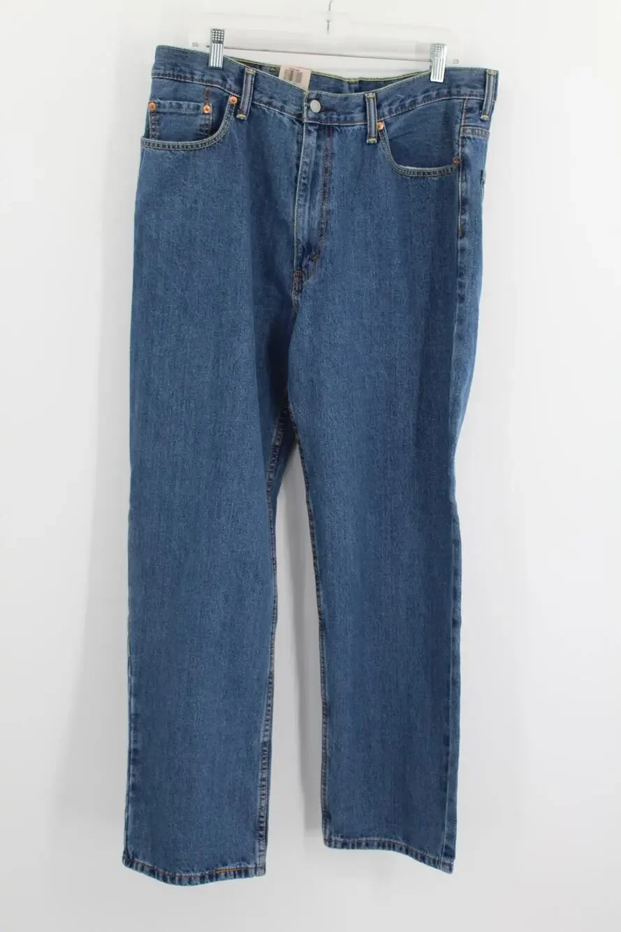 Levi's 550 Jeans Mens 38x32 Relaxed Fit Blue Denim Tapered Leg NEW